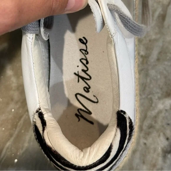 Women’s Coconuts by Matisse white leather platform espadrille sneakers- Size 9 - Picture 12 of 12